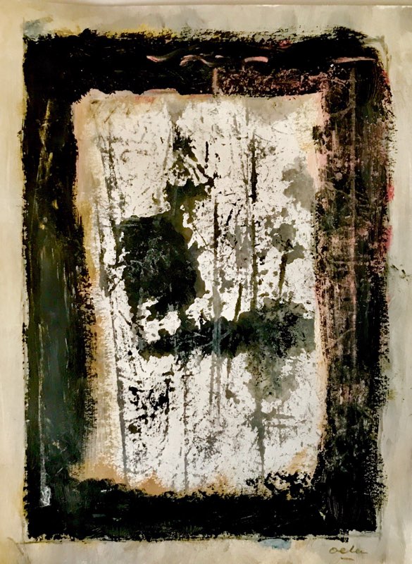 P18-05; febr. 2018; acryl op papier; 40 x 30 cm.